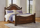 Lavinton King Poster Bed with Mirrored Dresser, Chest and Nightstand