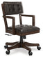 Breckington Home Office Desk with Chair and Storage
