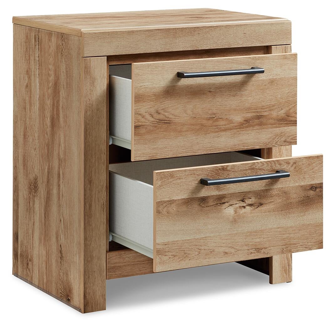 Hyanna Twin Panel Bed with 2 Side Storage, Dresser, Mirror, Chest and Nightstand