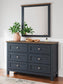 Landocken Twin Panel Headboard, Dresser, Mirror and Nightstand