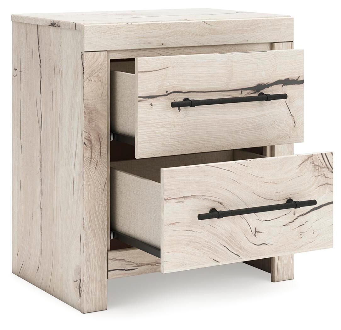 Lawroy Queen Panel Bed with Storage, Dresser, Mirror, Chest and Nightstand