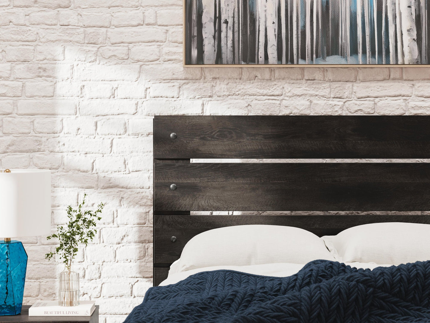 Hollivern Twin Panel Bed, Dresser, Mirror, Chest and Nightstand