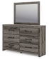 Graystorm Twin Panel Bed, Dresser, Mirror and Nightstand