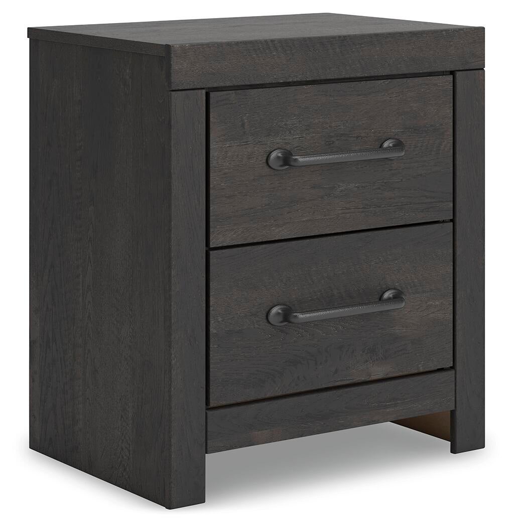 Hollivern Twin Panel Bed with Storage, Dresser, Mirror, Chest and Nightstand