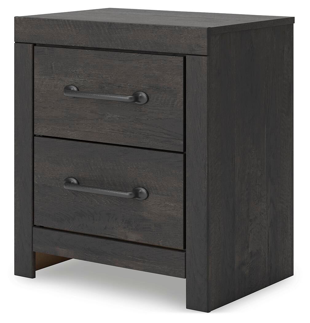 Hollivern Twin Panel Bed with Storage, Dresser, Mirror and Nightstand
