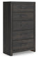 Hollivern Full Panel Bed, Dresser, Mirror, Chest and Nightstand