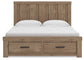 Garistyn King Panel Storage Bed, Dresser, Mirror, Chest and Nightstand