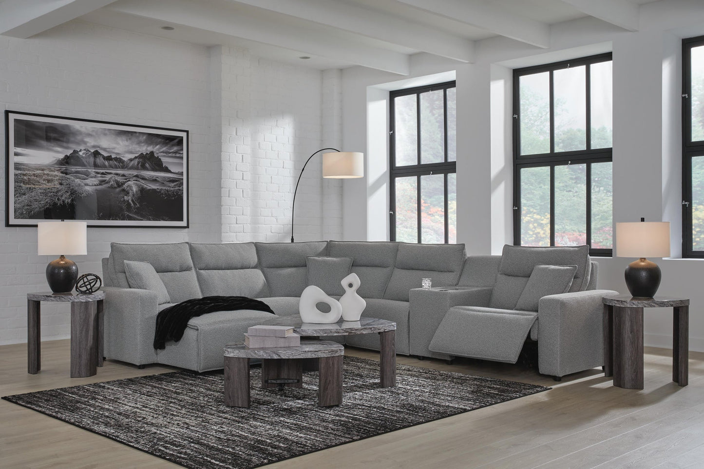 Modmax II 6-Piece Power Reclining Sectional with Chaise and Console