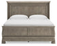 Lexorne King Sleigh Bed with Mirrored Dresser and Chest